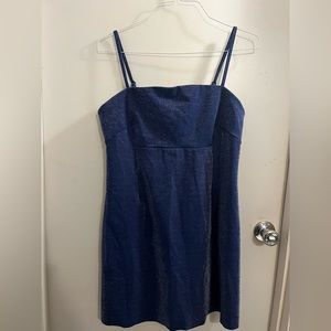 Large blue dress with sparkle worn once excellent condition